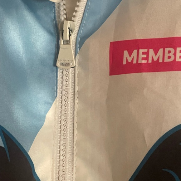 Members Only Windbreaker Jacket Space Jam Looney Tunes Size Medium Bugs Bunny - Picture 11 of 14